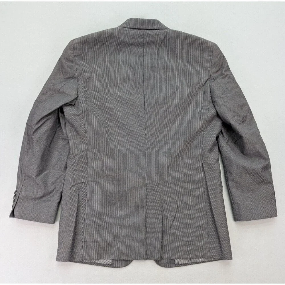 Jos. A. Bank Men's Blazer Jacket Sport Coat Size 44L Gray Pinstripe